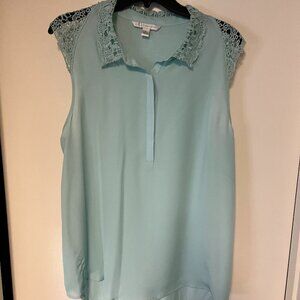 Lauren Conrad Green Sleeveless Top, Size XL